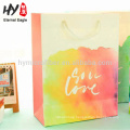 Eco friendly creative trademark printing paper bag wholesale